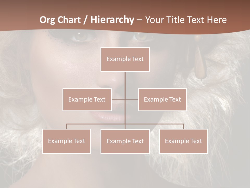 Hair Decoration Portrait PowerPoint Template