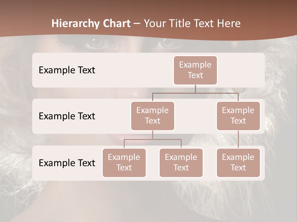 Hair Decoration Portrait PowerPoint Template