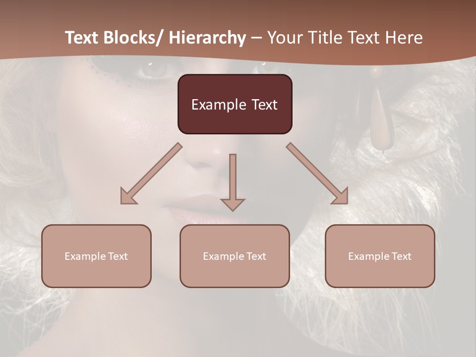 Hair Decoration Portrait PowerPoint Template