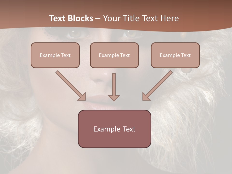 Hair Decoration Portrait PowerPoint Template