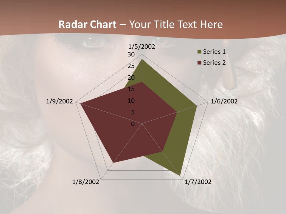 Hair Decoration Portrait PowerPoint Template