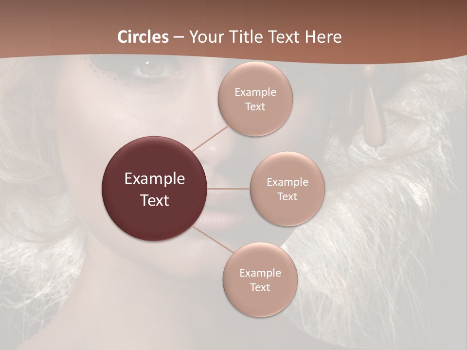 Hair Decoration Portrait PowerPoint Template