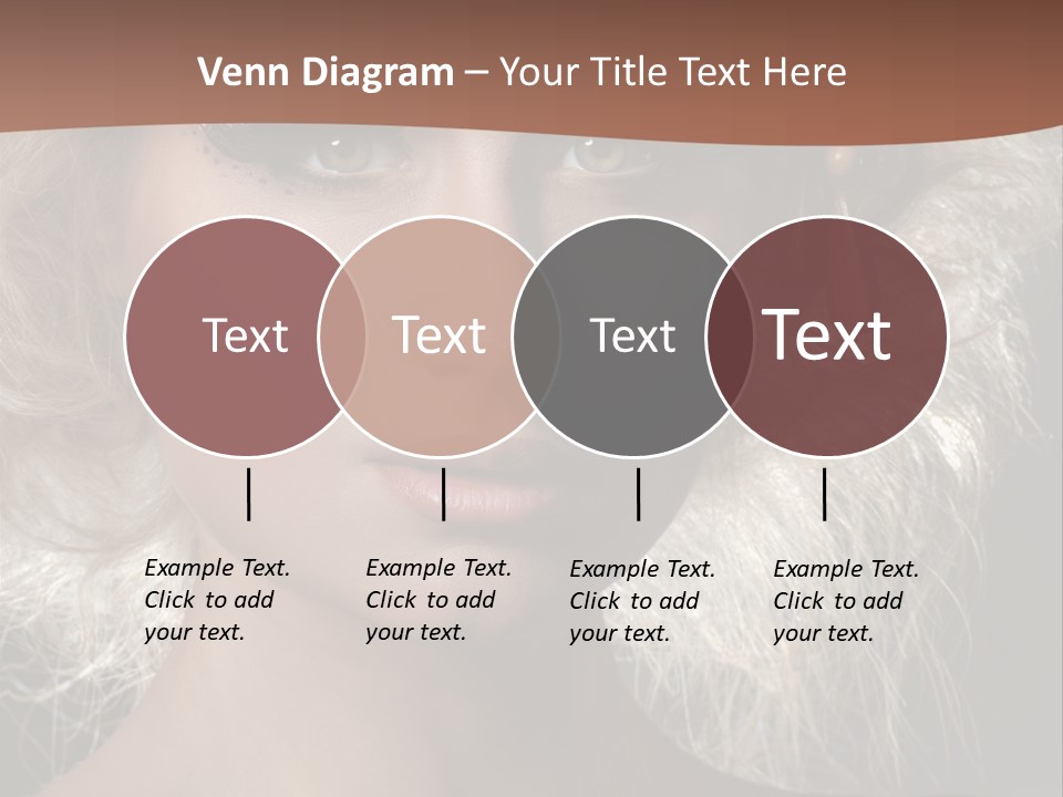 Hair Decoration Portrait PowerPoint Template