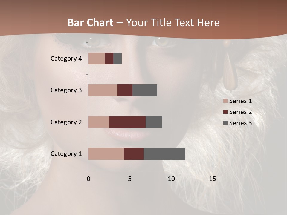 Hair Decoration Portrait PowerPoint Template