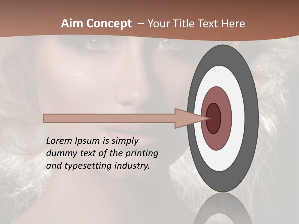 Hair Decoration Portrait PowerPoint Template