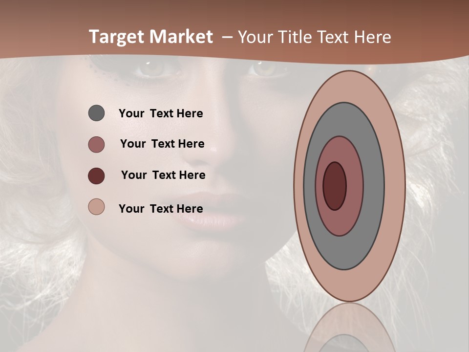 Hair Decoration Portrait PowerPoint Template