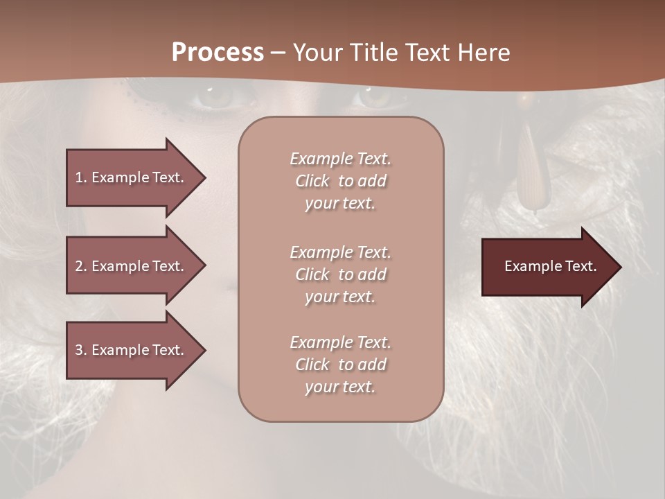Hair Decoration Portrait PowerPoint Template