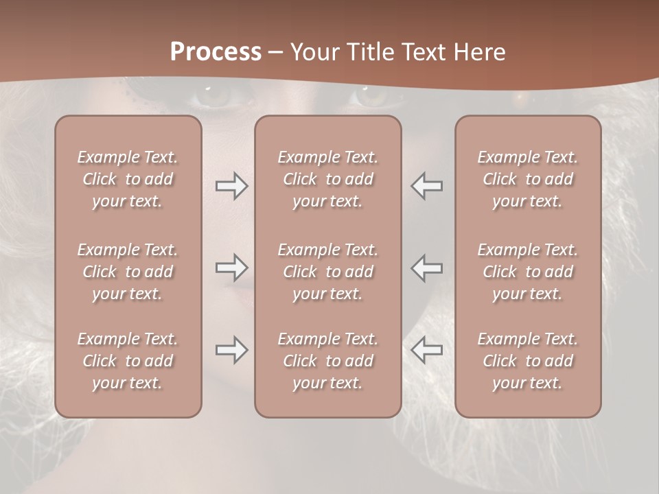 Hair Decoration Portrait PowerPoint Template
