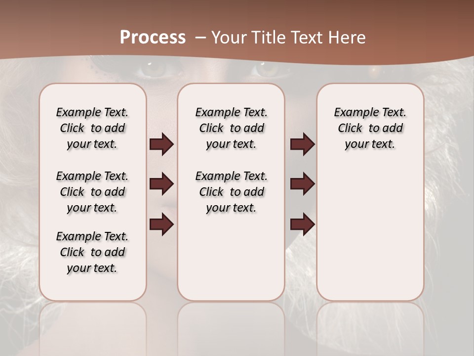Hair Decoration Portrait PowerPoint Template