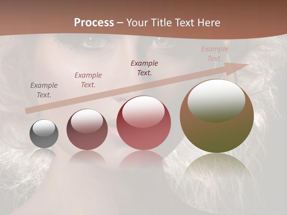 Hair Decoration Portrait PowerPoint Template