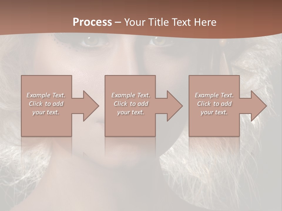 Hair Decoration Portrait PowerPoint Template
