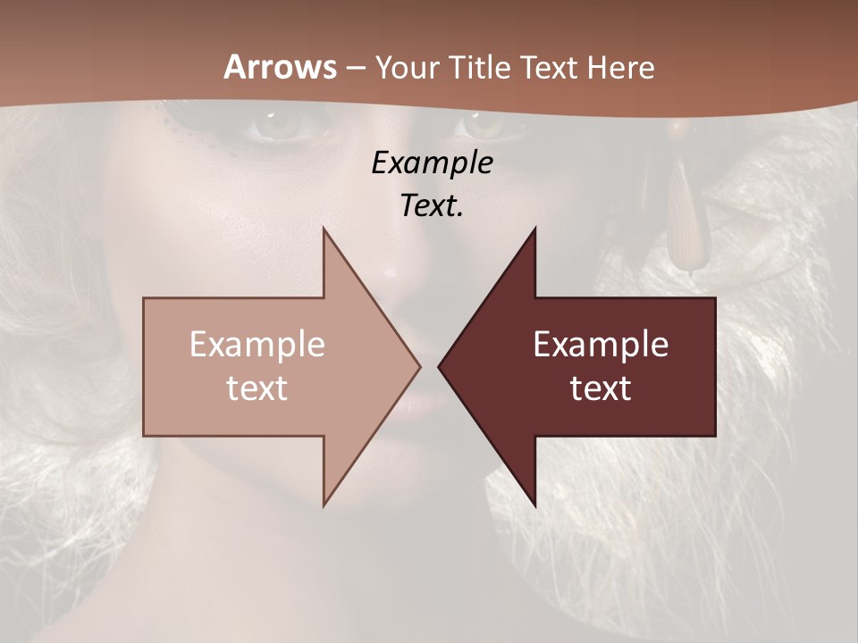 Hair Decoration Portrait PowerPoint Template