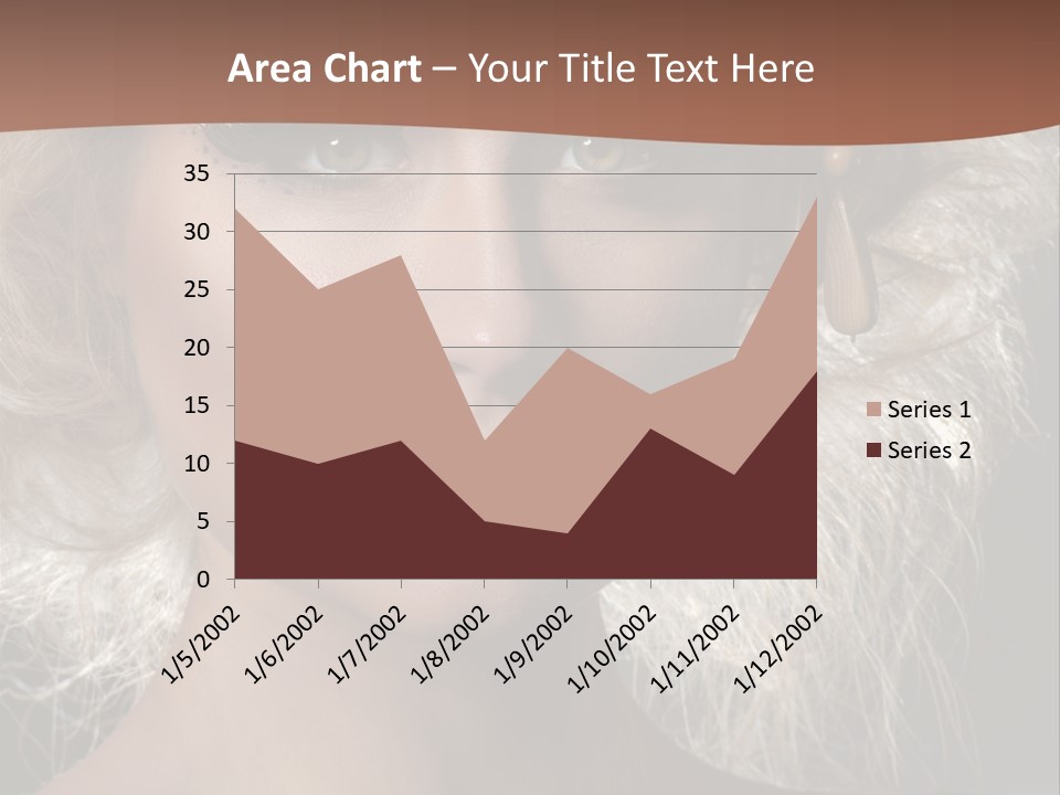 Hair Decoration Portrait PowerPoint Template