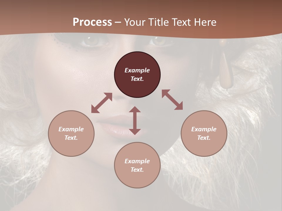 Hair Decoration Portrait PowerPoint Template