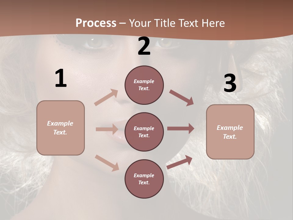 Hair Decoration Portrait PowerPoint Template