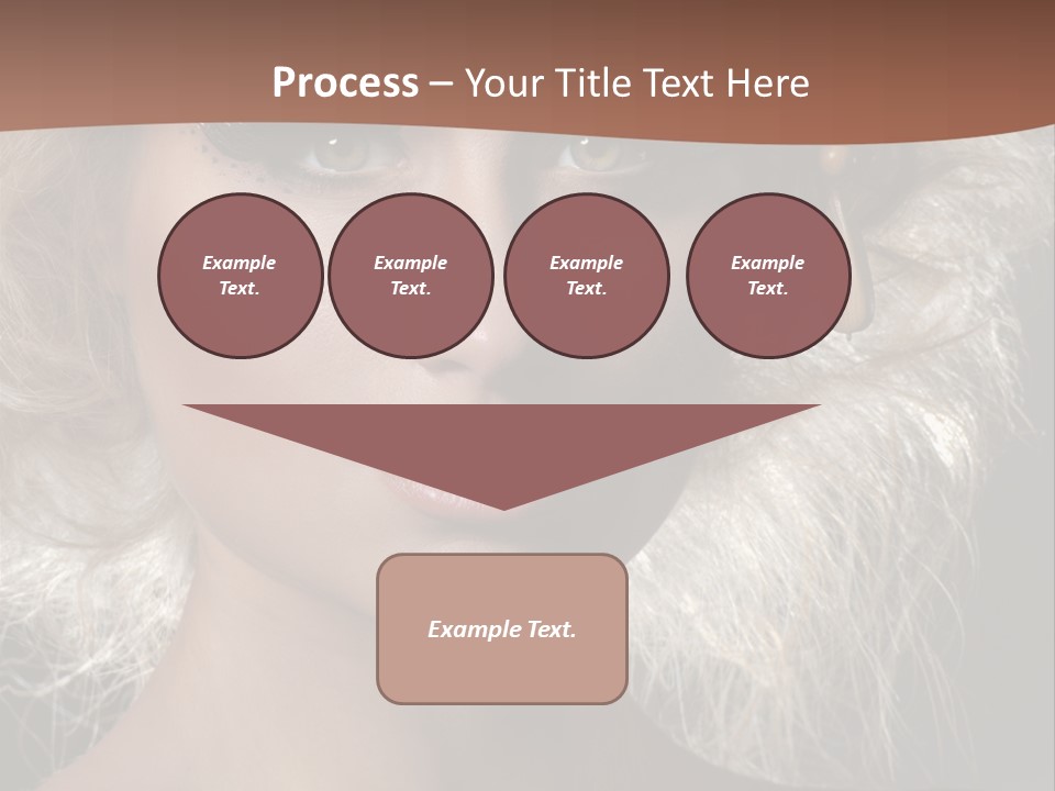 Hair Decoration Portrait PowerPoint Template