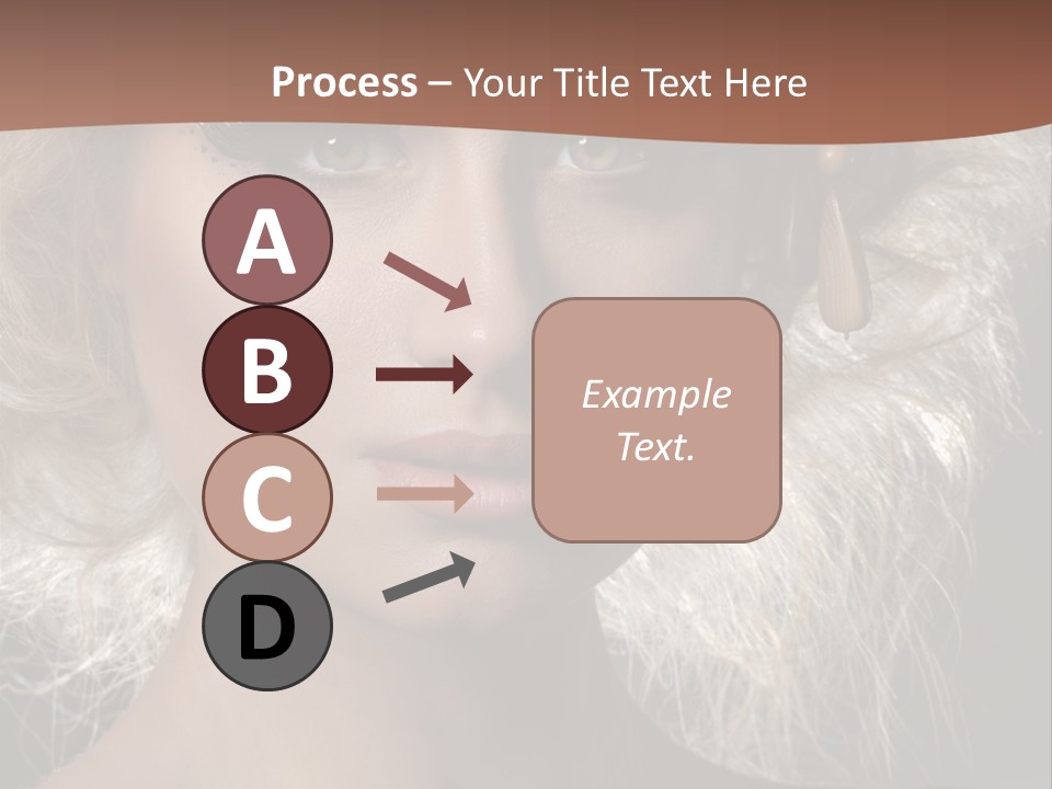 Hair Decoration Portrait PowerPoint Template