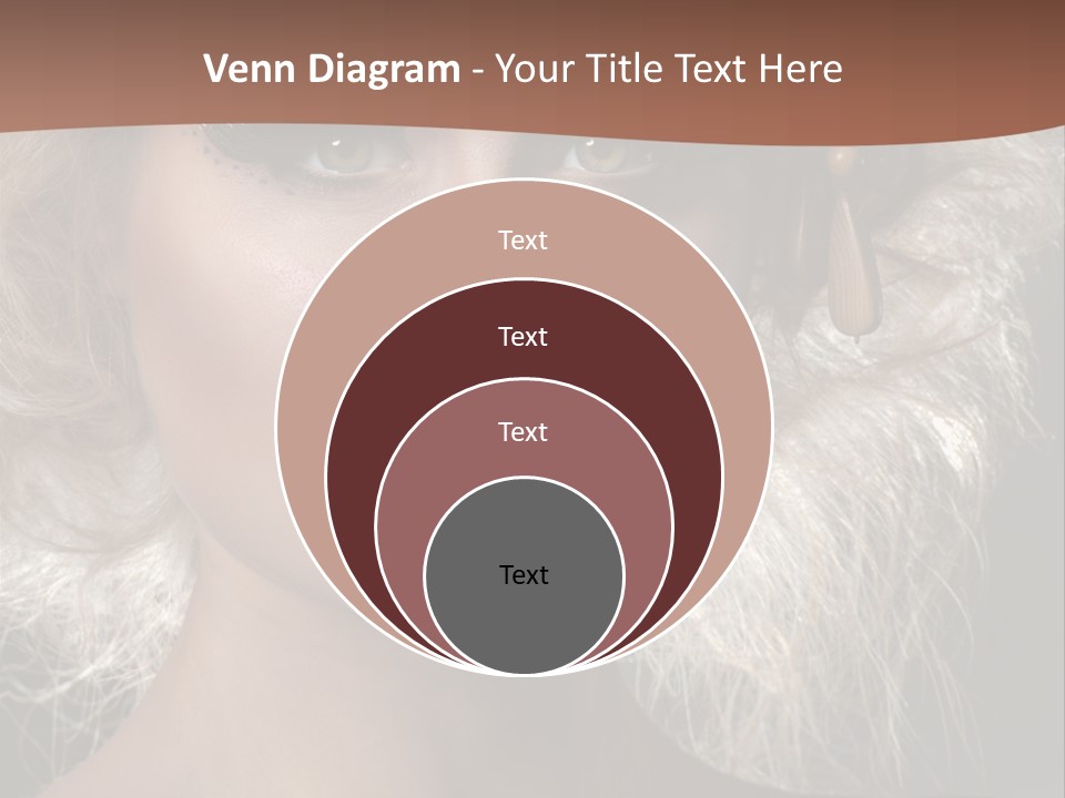 Hair Decoration Portrait PowerPoint Template