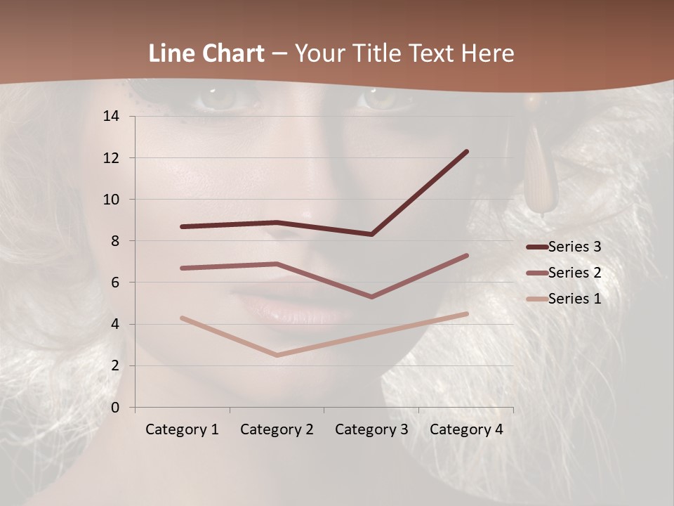 Hair Decoration Portrait PowerPoint Template
