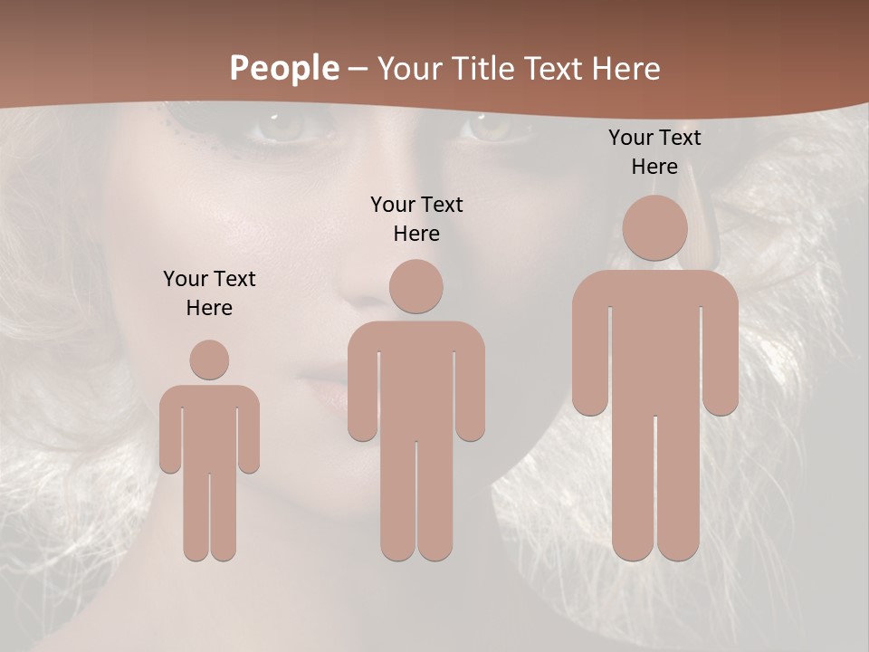 Hair Decoration Portrait PowerPoint Template