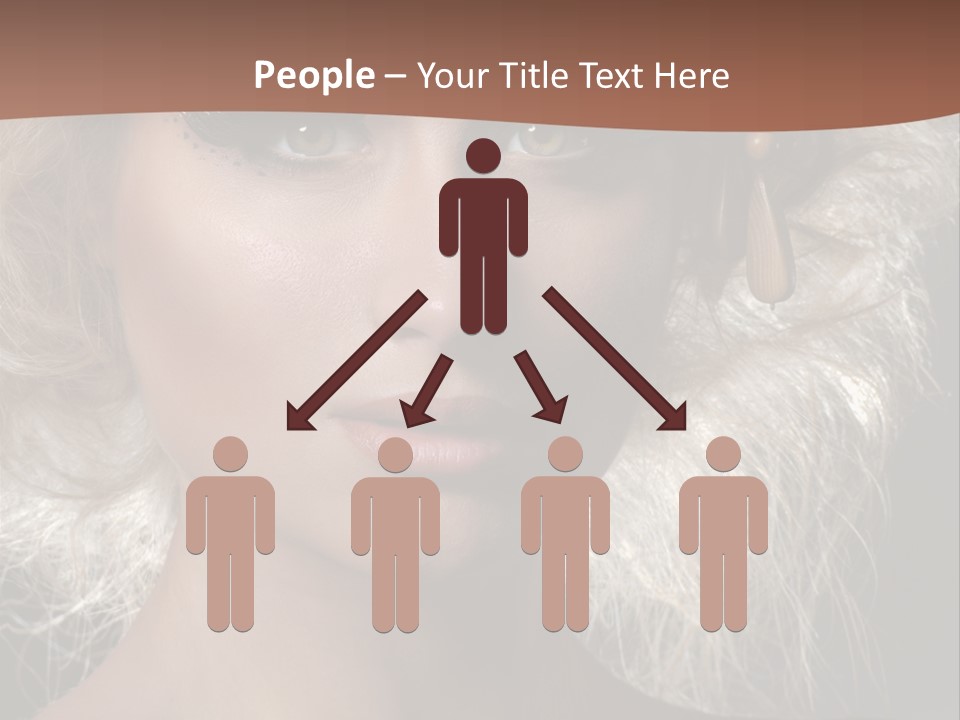 Hair Decoration Portrait PowerPoint Template