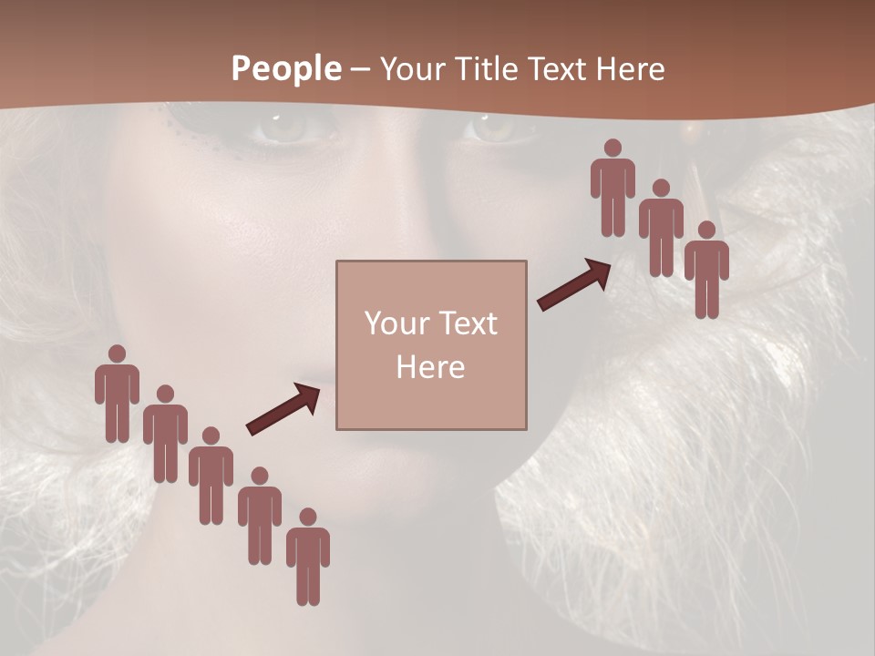 Hair Decoration Portrait PowerPoint Template