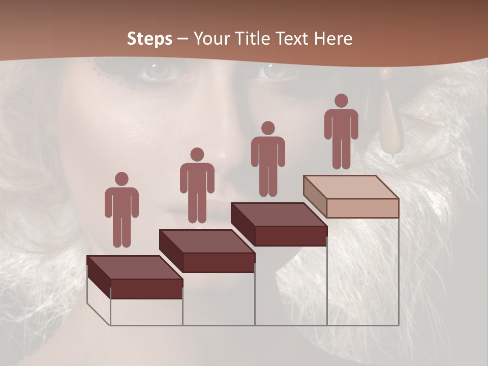 Hair Decoration Portrait PowerPoint Template