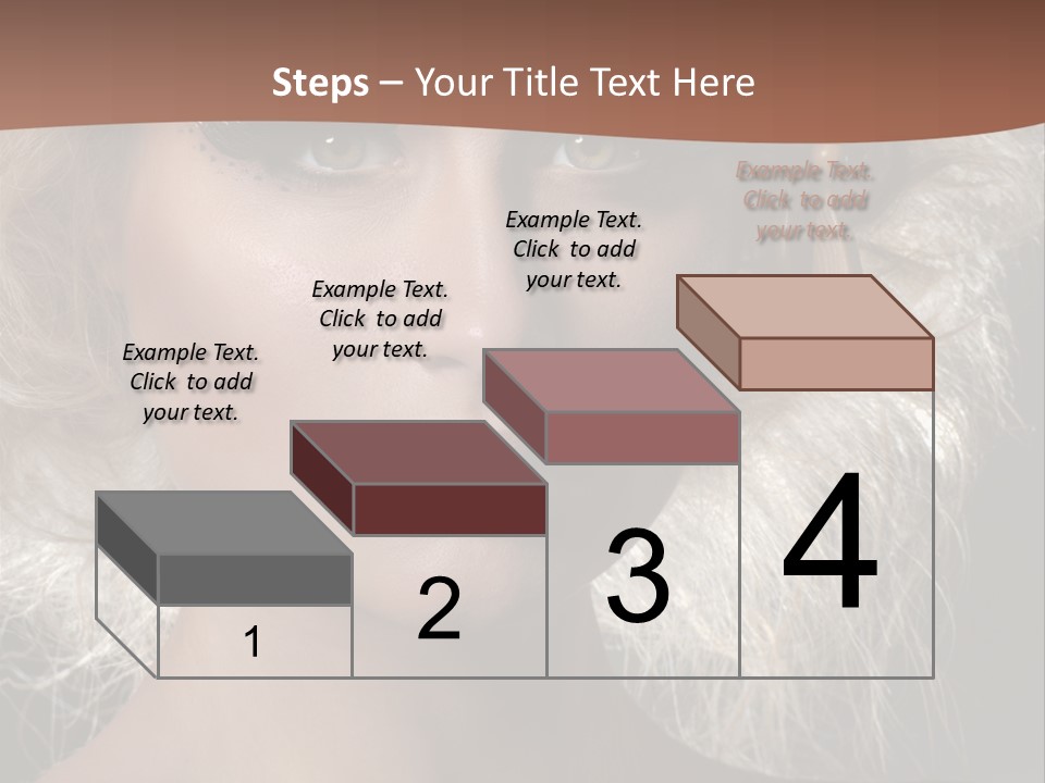 Hair Decoration Portrait PowerPoint Template