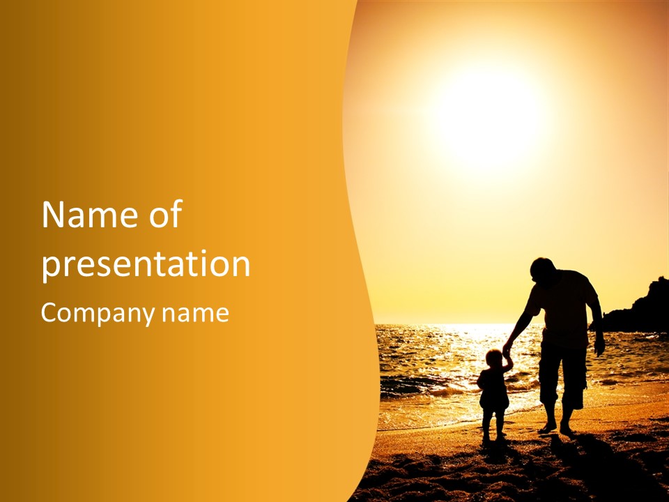 Sun Male Young PowerPoint Template