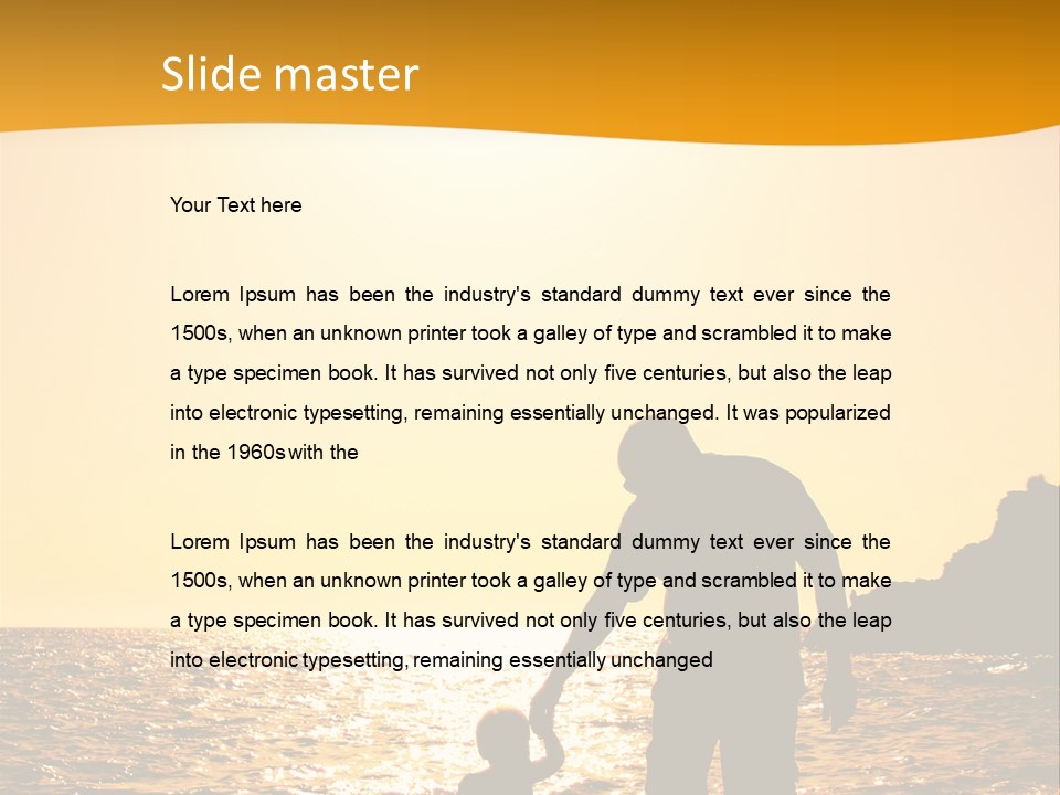 Sun Male Young PowerPoint Template