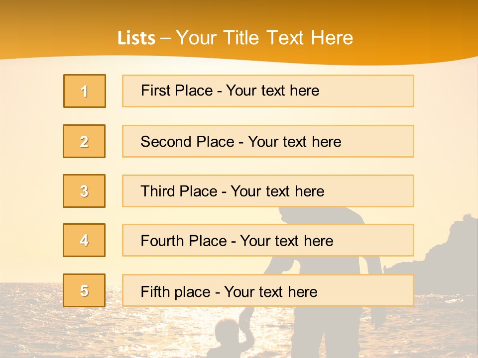 Sun Male Young PowerPoint Template