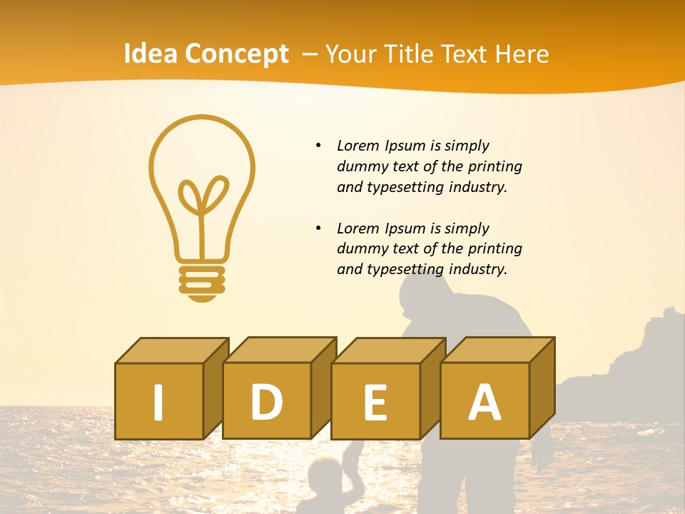 Sun Male Young PowerPoint Template