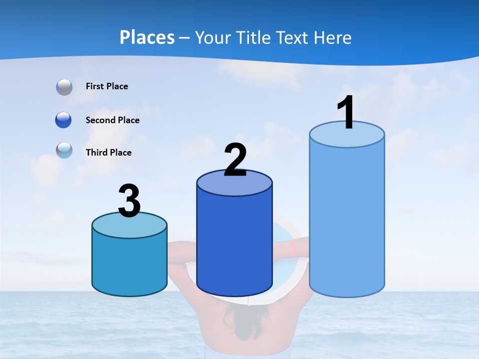 Shirt Sea Sand PowerPoint Template