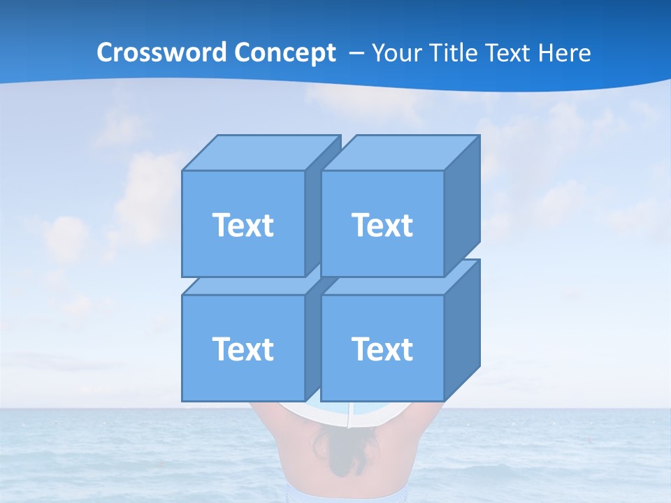 Shirt Sea Sand PowerPoint Template