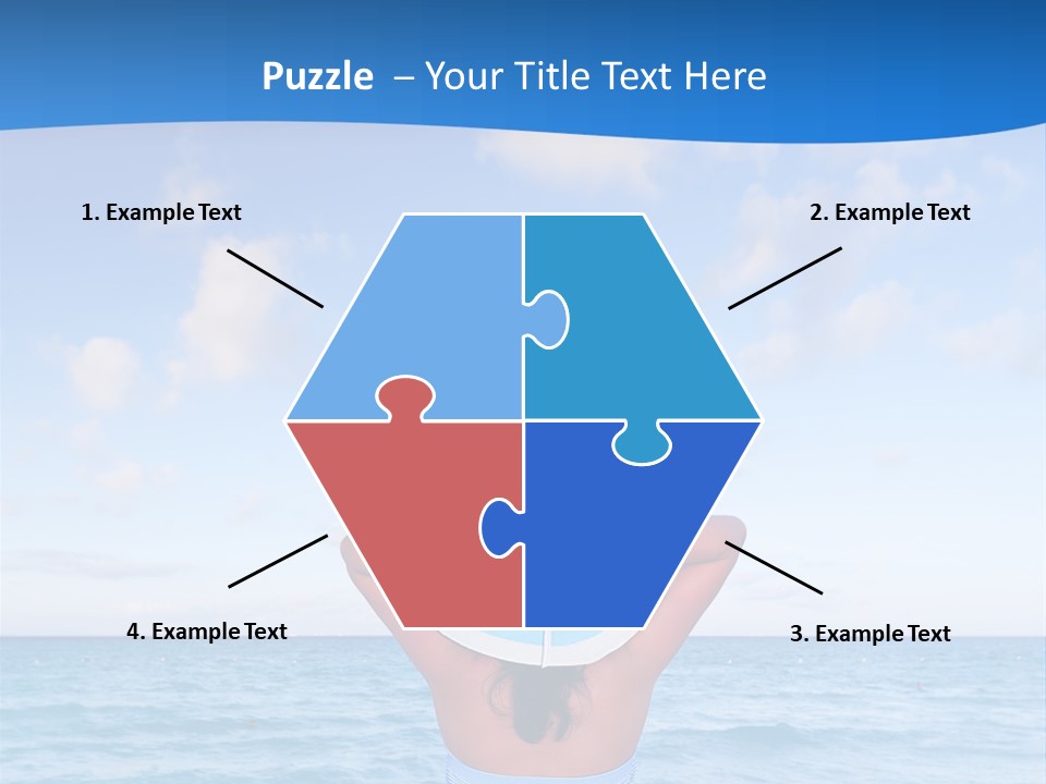 Shirt Sea Sand PowerPoint Template