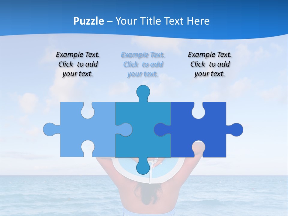 Shirt Sea Sand PowerPoint Template