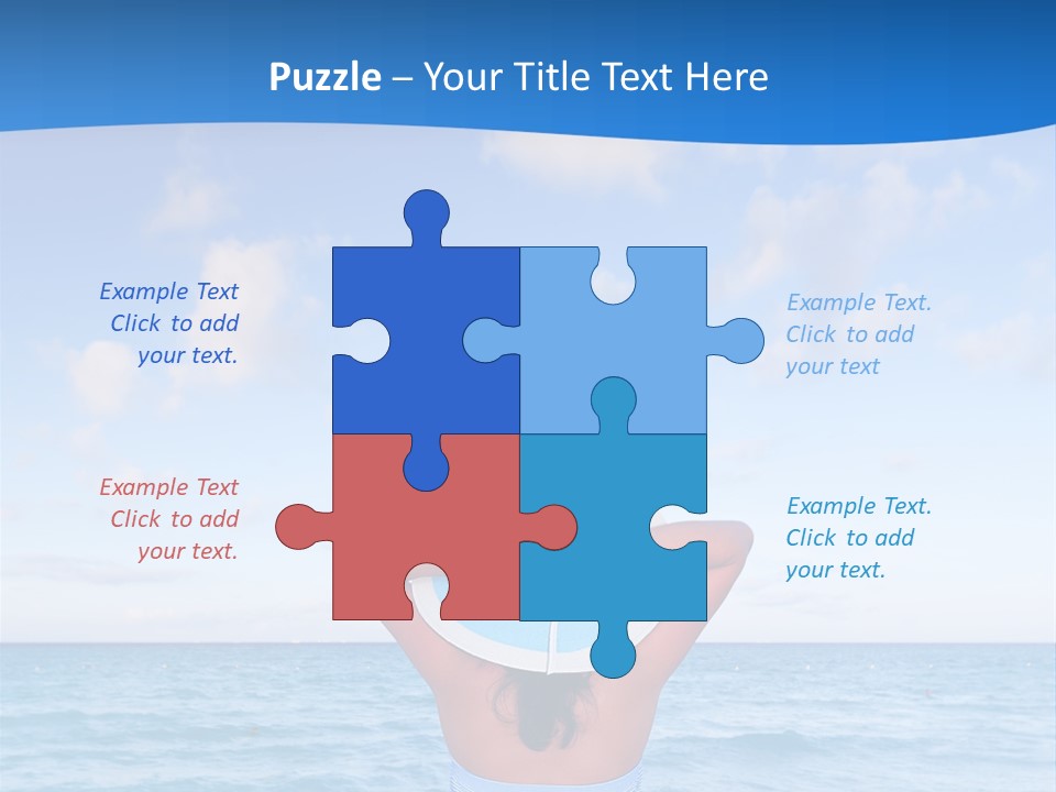 Shirt Sea Sand PowerPoint Template