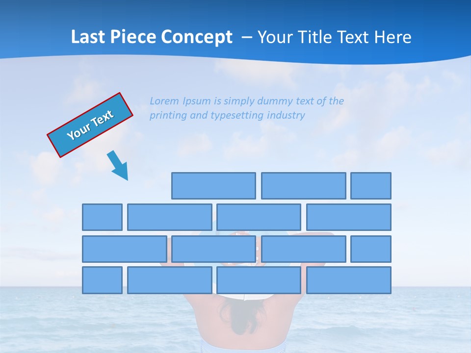 Shirt Sea Sand PowerPoint Template