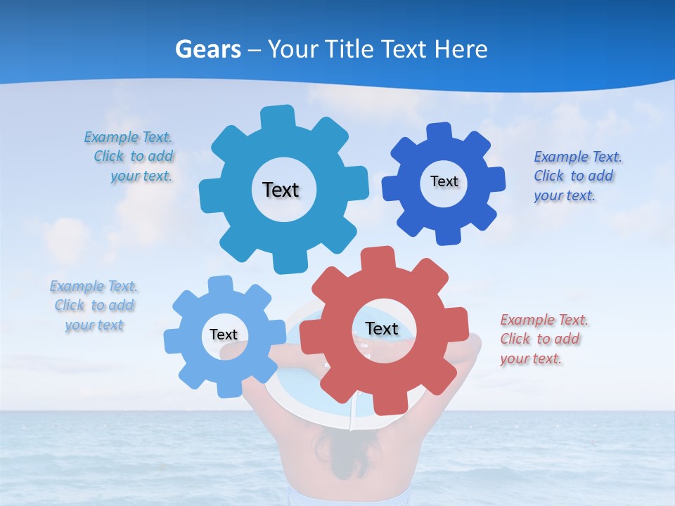 Shirt Sea Sand PowerPoint Template