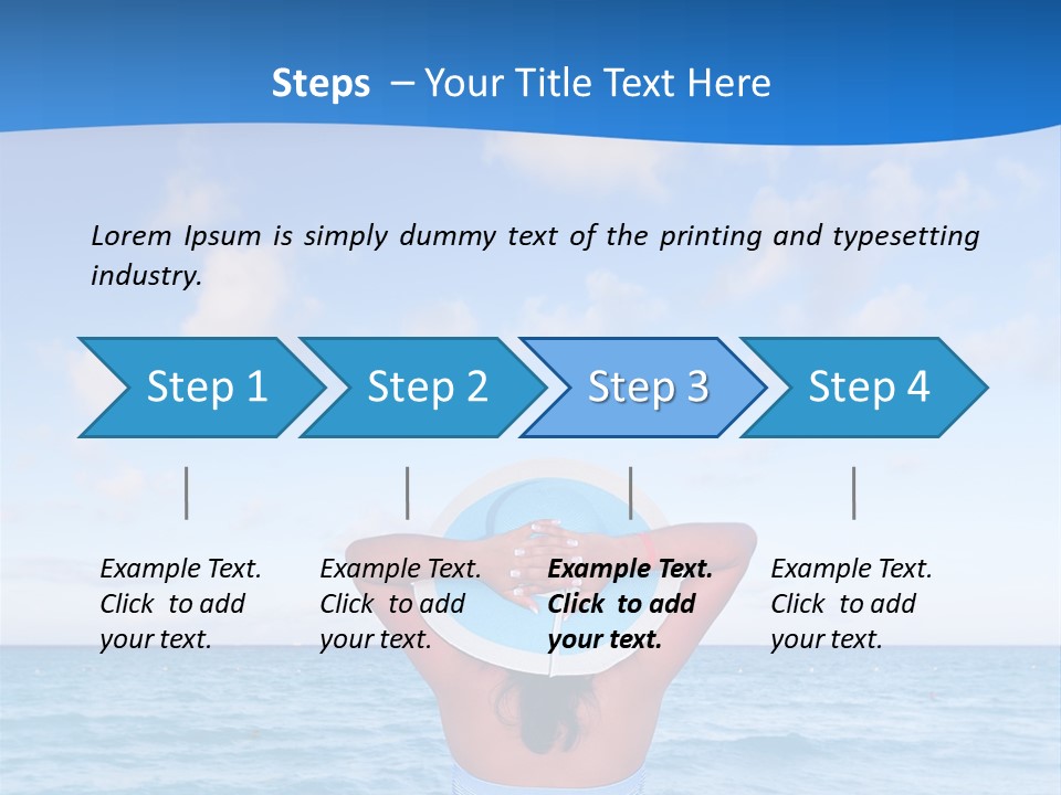 Shirt Sea Sand PowerPoint Template