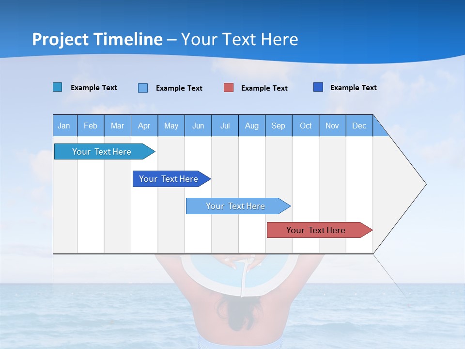 Shirt Sea Sand PowerPoint Template