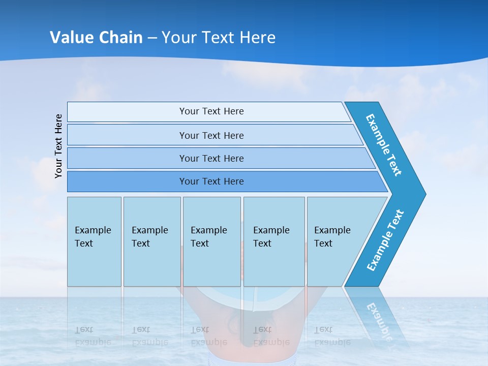 Shirt Sea Sand PowerPoint Template