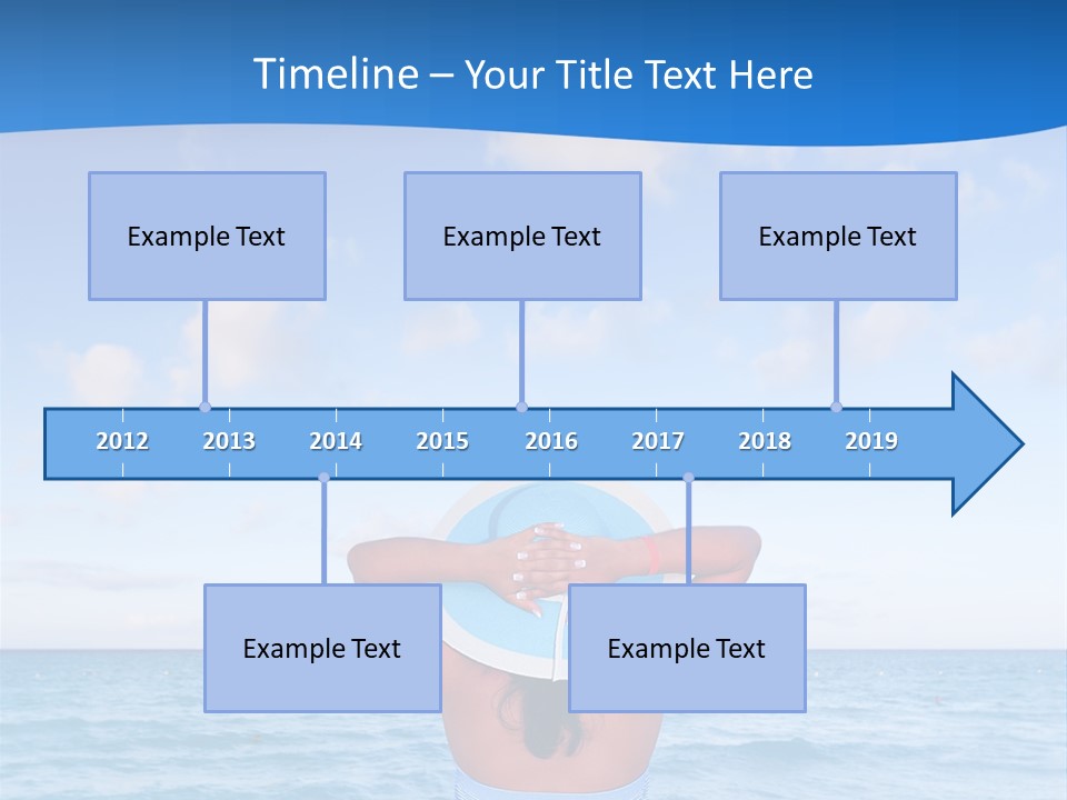 Shirt Sea Sand PowerPoint Template