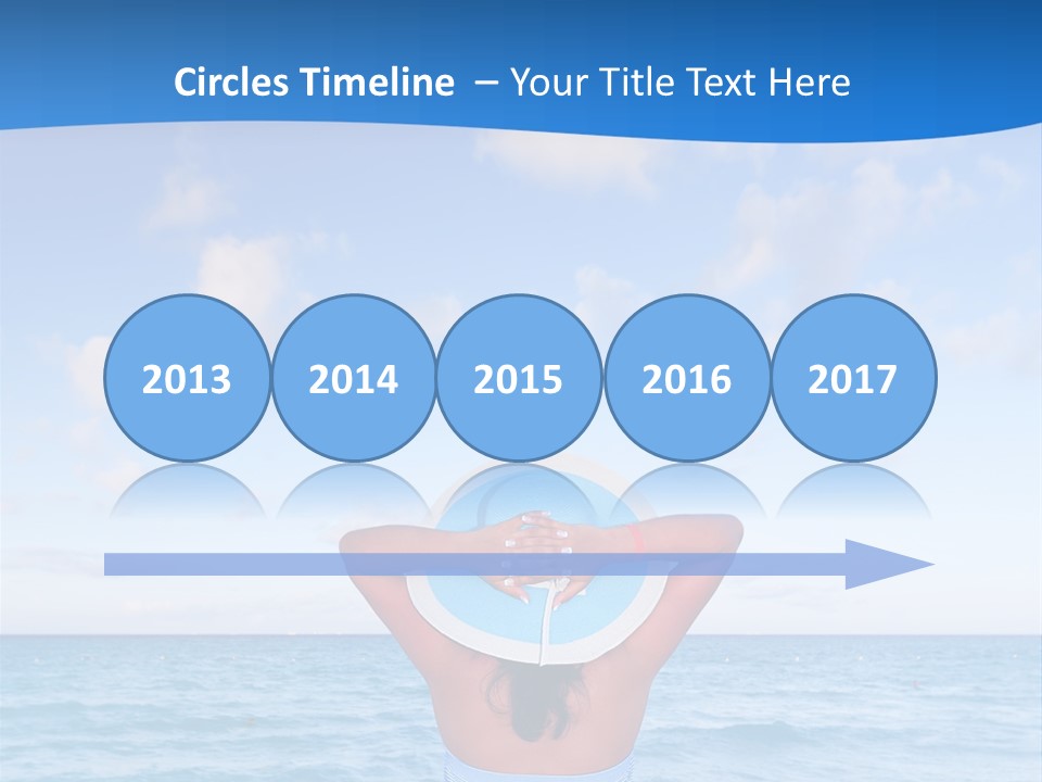 Shirt Sea Sand PowerPoint Template