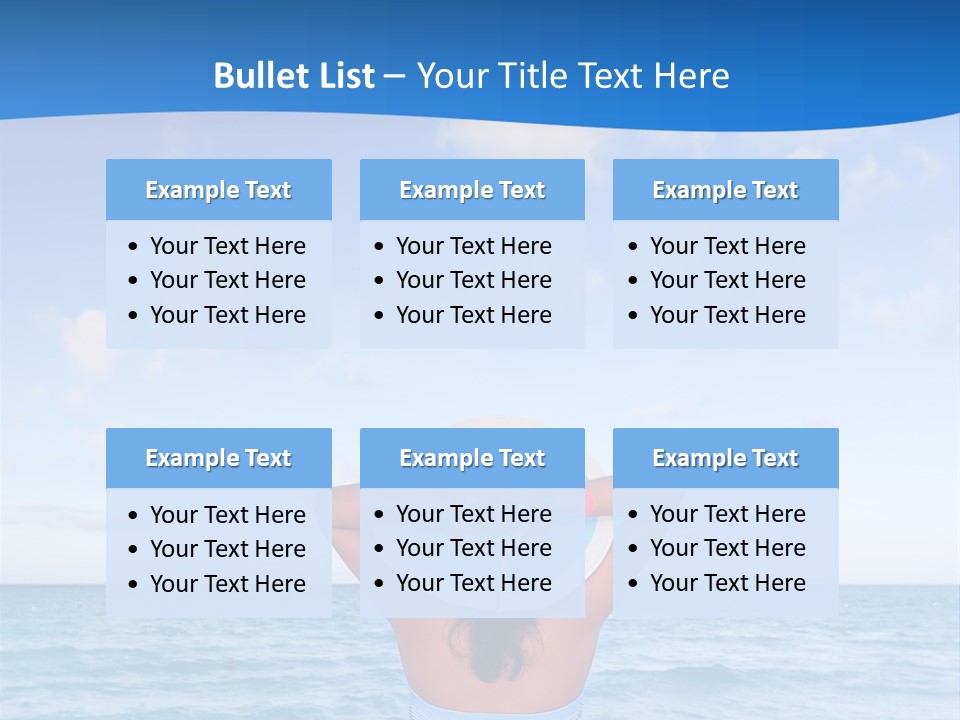 Shirt Sea Sand PowerPoint Template