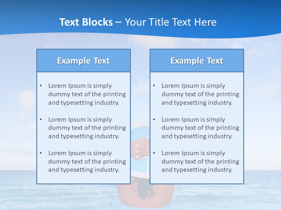 Shirt Sea Sand PowerPoint Template