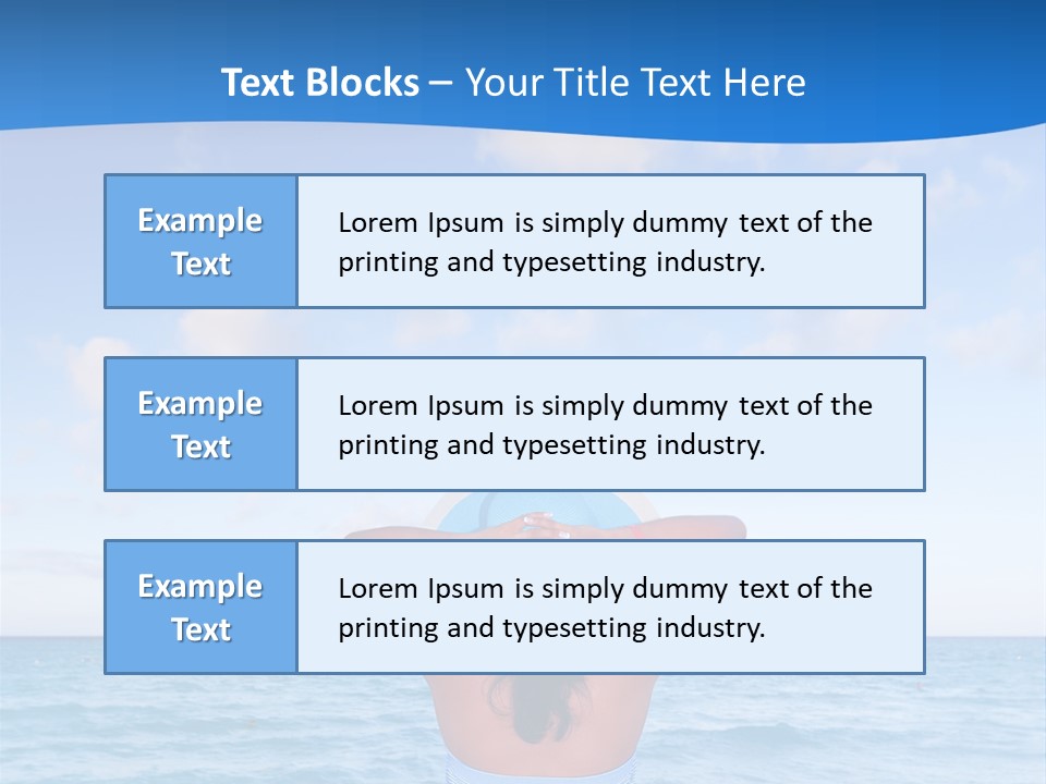 Shirt Sea Sand PowerPoint Template