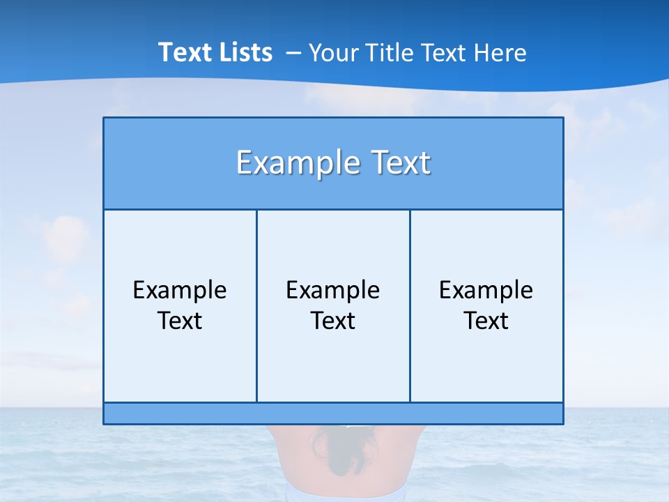 Shirt Sea Sand PowerPoint Template
