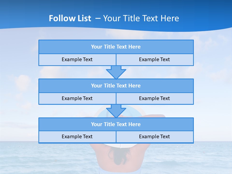 Shirt Sea Sand PowerPoint Template