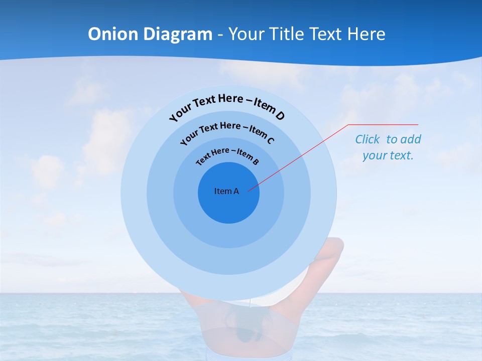 Shirt Sea Sand PowerPoint Template